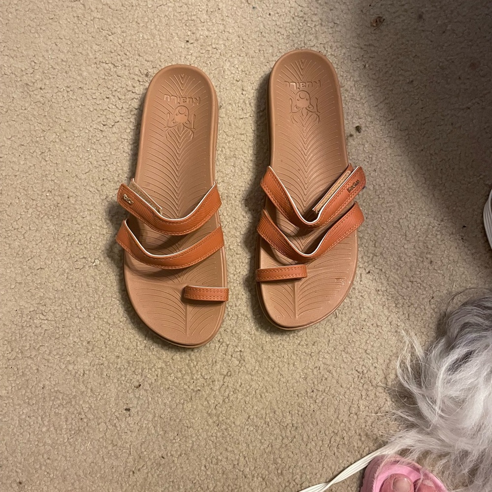 KuaiLu women’s orthotic slide sandals arch support comfort slip on size 11